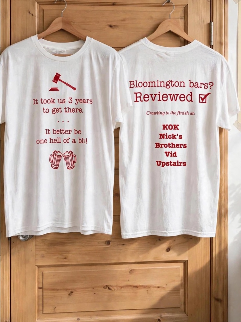 NWT Custom celebratory shirt from a post bar exam. Front and back.